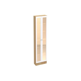 Paneleiro Ditália Denver 2 Portas Vidro Rv/Branco CD-386