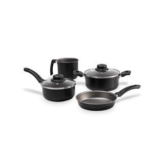 Jogo de Panelas Brinox Ruby 4 Peças Preto