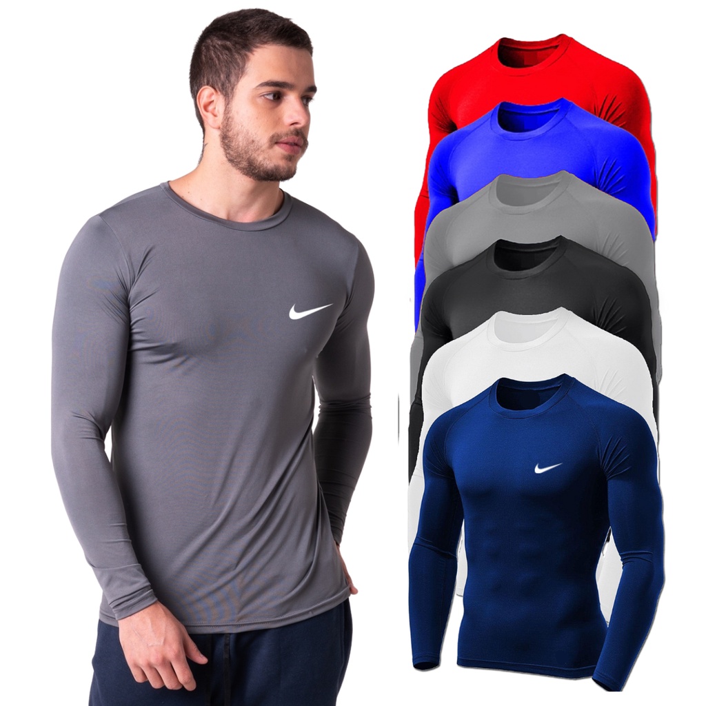 Camisa Térmica Segunda Pele Proteção Solar Uv Dry Fit - Corre Que Ta  Baratinho