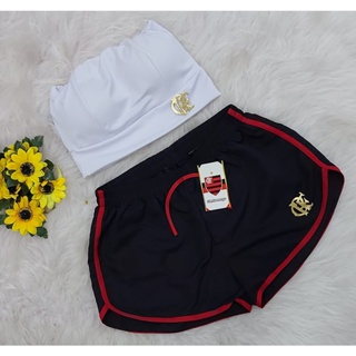 Conjunto do Time do Brasil Feminino - Cropped e Short Feminino do Brasil