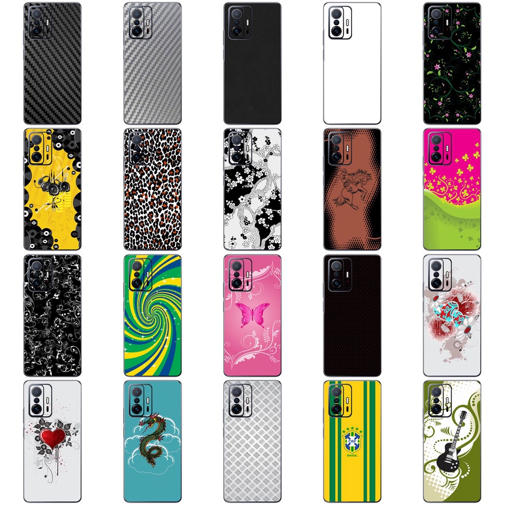 Capa Adesivo Skin349 a 368 Verso Para Xiaomi 11T Pro