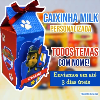 KIT 10UN Caixinha Milk, Piramide, Bis, Bala Todos os temas Papel foto 230g caixa Bolofofo, mickey, poderoso chefinho, masha e urso, safari, fazendinha