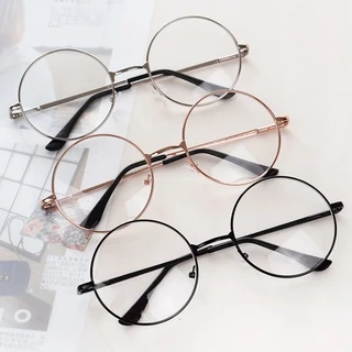 Armação de óculos redonda pars lente de grau harry potter Steve Jobs unissex masculino feminino