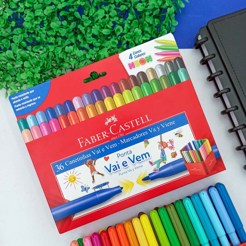 Canetinha Vai e Vem Faber Castell: Onde Comprar | BuscaProdutos