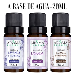 Kit 3 Essência LAVANDA + LAVANDA FRANCESA + LAVANDA SHOPPING Para Aromatizador e Difusor 20ml