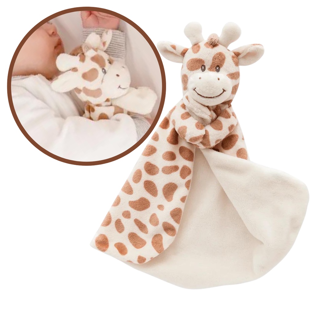 Naninha Girafa Girafinha para bebe dormir fofinha aveludada Buba ...