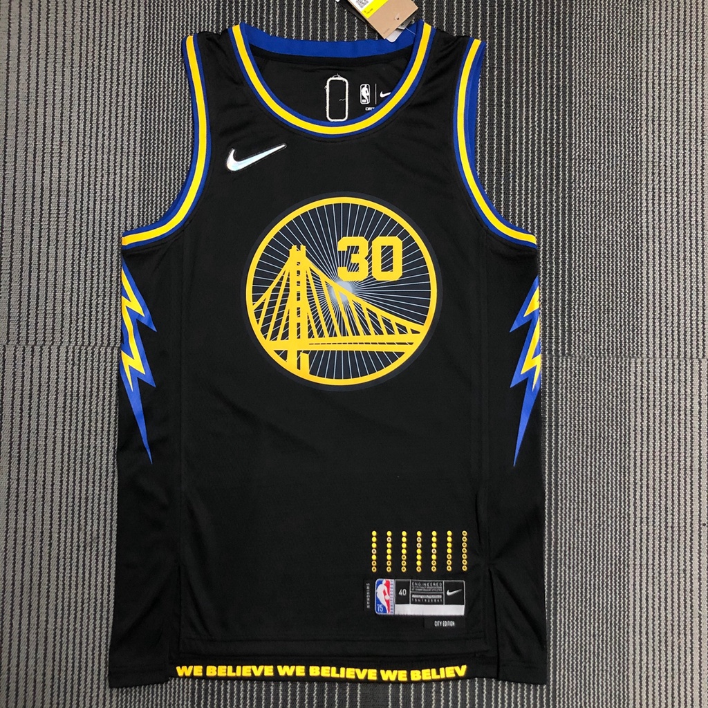 Hot Pressed Masculina Camisa 2023NBA Golden State Warriors 30 Stephen Curry 11 Klay Thompson Preto 2022 Jogador De Basquete Jersey