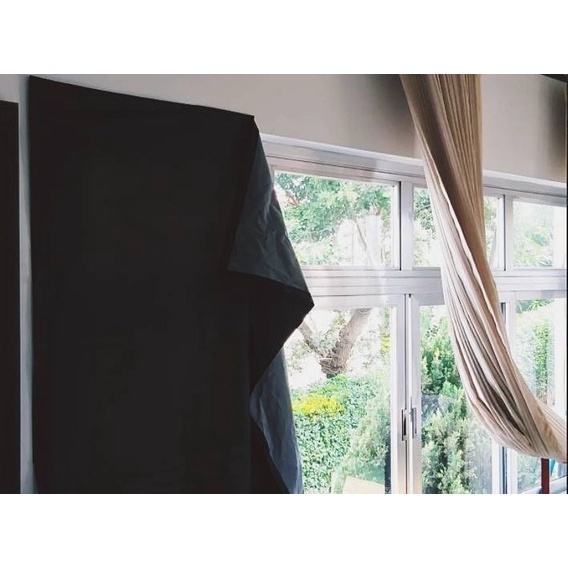 Cortina Painel Blackout - Mosquiteiro Para Janela - De 1,20x1,20 até 1,20x2,00m - Com fixador para Parede