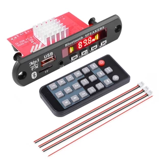 2 * Amplificador 60W 120W De Áudio Automotivo USB TF FM Módulo De Rádio Bluetooth 12V MP3 WMA Decodificador Placa MP3 Player Com Controle Remoto