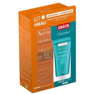 Kit Avène Mat Perfect FPS 60 + Cleanance (2 Produtos)