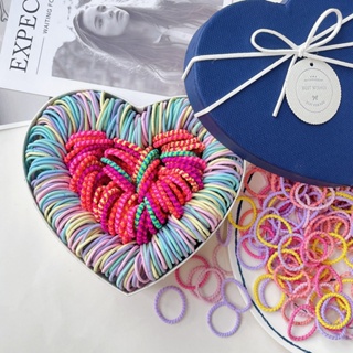 1000pcs/lot Bandas De Cabelo Coreanas Faixa De Borracha Elástica Para Crianças De Rabo De Cavalo Infantil Bebê Scrunchie Acessórios Sem Caixas