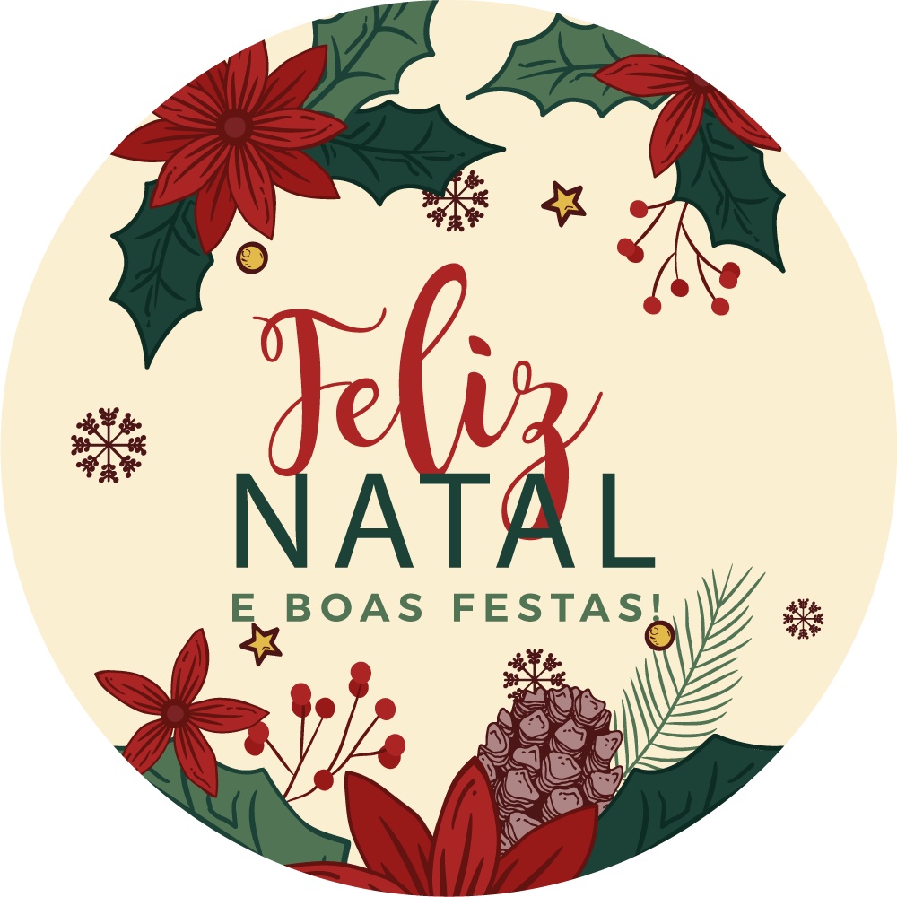 Adesivo de natal 8cm - 24 unidades | Shopee Brasil