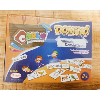 Jogo Dominó Multiplicaçãõ MDF Carlu Brinquedos - Padihey