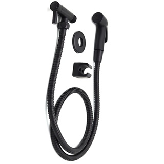 Ducha higienica completa preto fosco ABS resistente banheiro luxo