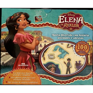 Maleta Divertida Elena de Avalor Com História Atividades e Adesivos Disney