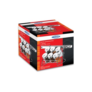 Porta Condimentos Brinox Top Pratic 7 Peças Aço Inox