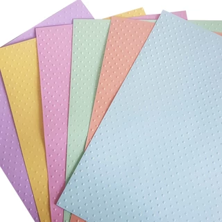 30 Folhas Papel Color Plus Linha Candy Color Relevo Textura Poá 180g