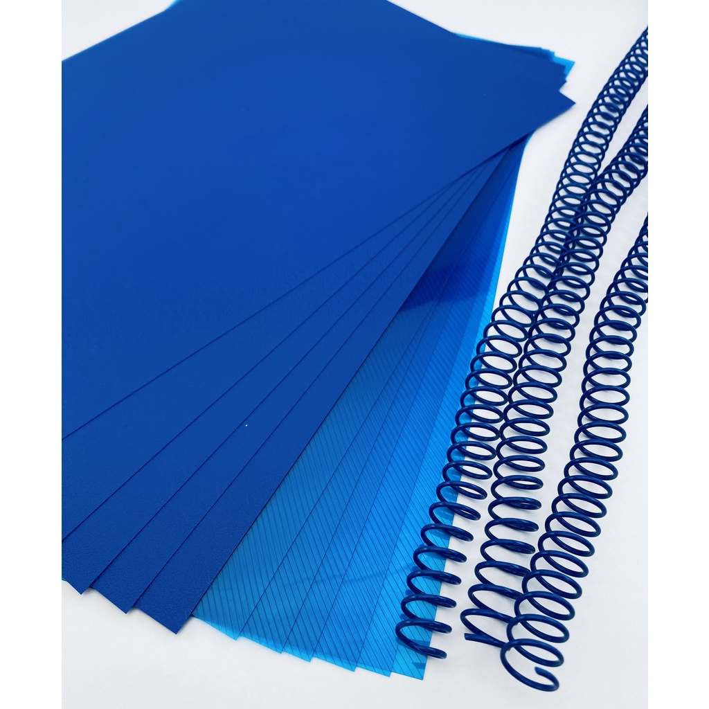 Kit Capa + Contracapa + Espiral (A4) 20 capas +20 contracapas +20 ...
