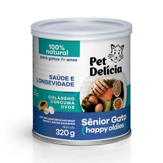 Ração Úmida Pet Delícia Gatos Sênior Happy Oldies - 320g