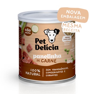 Racao Umida Pet Delicia Caes Panelinha de Carne - 320g