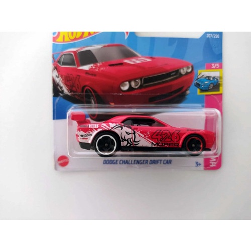  Hot Wheels 2022 - Dodge Challenger Drift Car - HW Drift 3/5  [White] 207/250 : Toys & Games