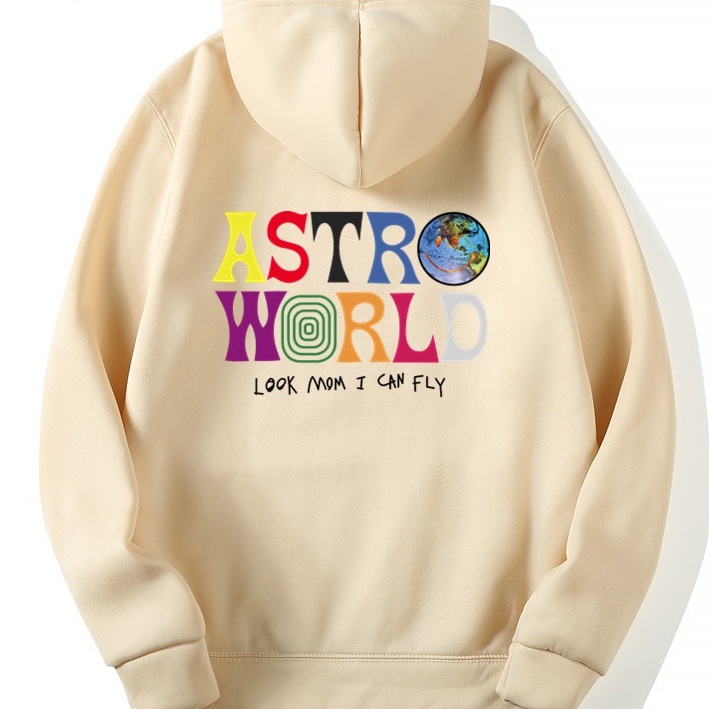 Moletom Canguru Algodão Unissex Estampa ASTROWORLD