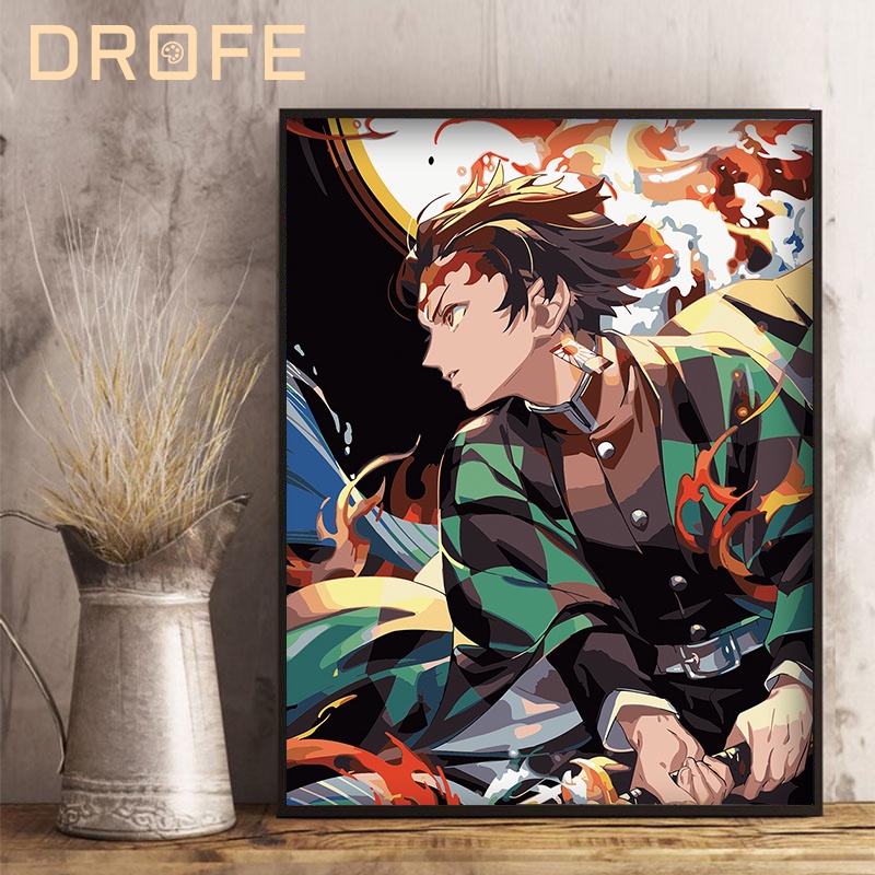 Quadro decorativo Pintura Fire Force Anime Mangá Arte para sala