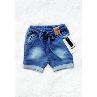 Roupa Infantil Bermuda Short Shortinho com Elástico Confortável Bebê Menino