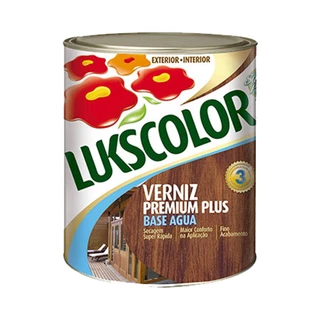 Verniz Madeira Base Água Acetinado 900ml Lukscolor