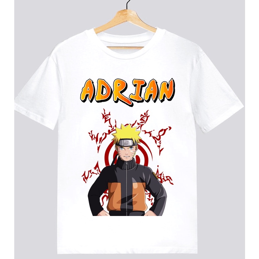 Naruto Camiseta Infantil Inserimos Nome Da Criança