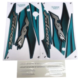 Kit Adesivo Faixa Nx 400 Falcon 2002 Verde - 517