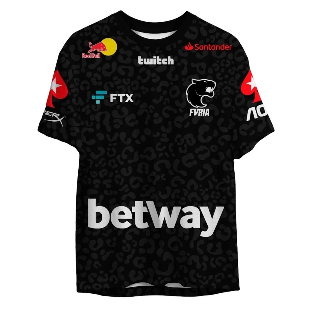 Camisa Camiseta Uniforme Furia Gaming Adulto e Infantil