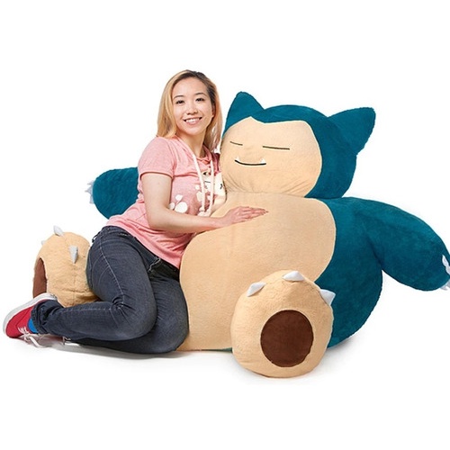 Puff Deitado Snorlax Pele Pokémon Gigante 1,5m Zíper