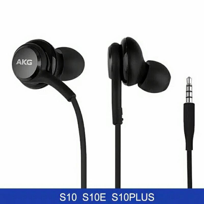 Fone De Ouvido AKG Samsung Galaxy S10+ Entrada P2 Preto com Microfone Intra Auricular Earphones