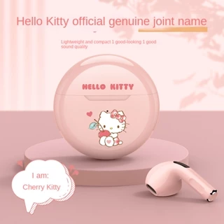 HelloKitty Cat Fone De Ouvido Bluetooth Para Mulheres 2021 Novo Sem Fio Redução De Ruído Fofo Desenho Animado Esportes em Oferta na Shopee
