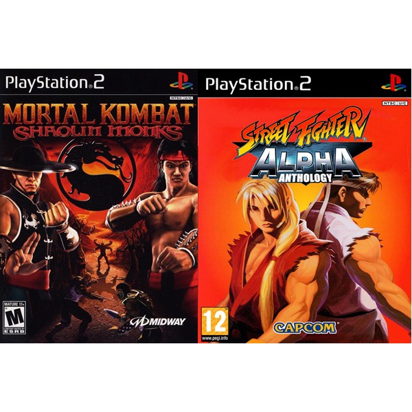 3 Jogos De Luta - PS2 Mortal Kombat e Street Fighter