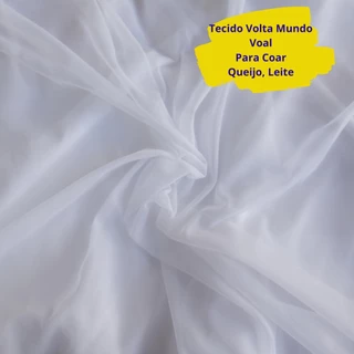 Tecido Volta ao Mundo Voal Para Coar Leite Queijo Suco Tinta