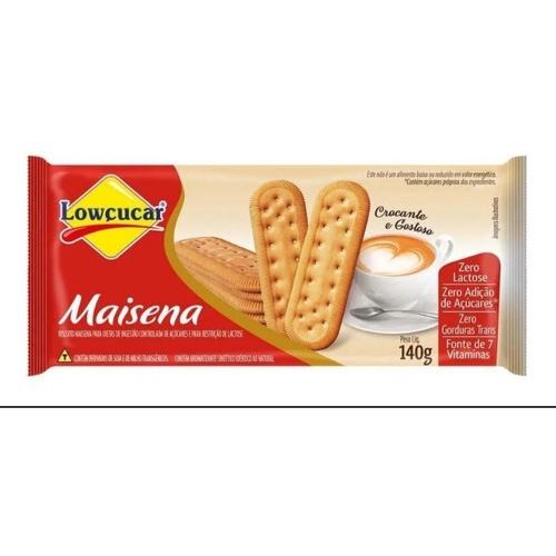 Biscoito Maisena Lowçucar Zero Açúcares De 140g