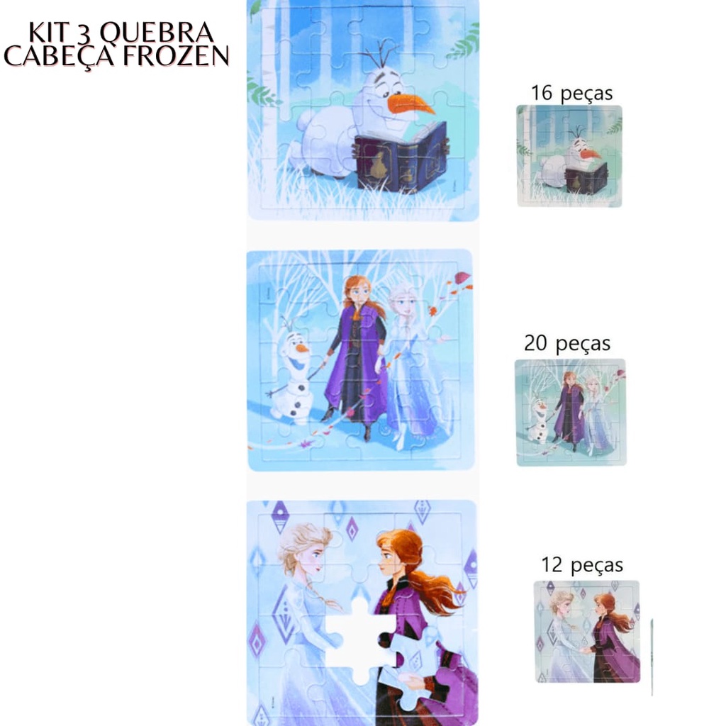 Clementoni - 18292 - Edukit 4 em 1 Disney Frozen (quebra-cabeça de 30