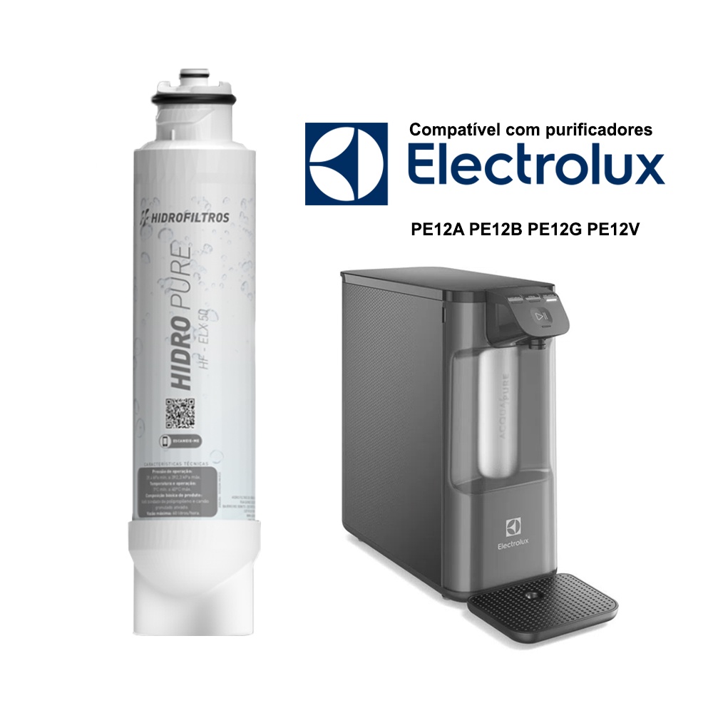 Refil Filtro Purificador Electrolux Pe12a Pe12b Pe12g Pe12v | Shopee Brasil