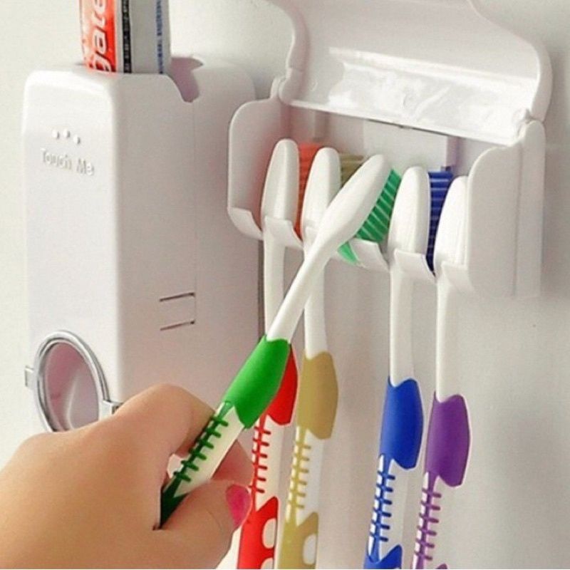 Dispenser Aplicador Creme Dental Automatico Pasta Dente Suporte Escovas