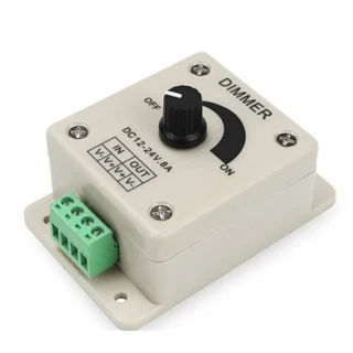 Dimmer Regulador Tensao Led 12 V a 24 V 8Amp.
