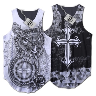 Kit com 2 Camisetas Masculina Regata Longline Tattoo