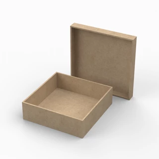 Caixa em mdf 20x20x5 16 Peças Lembrancinhas Casamentos Decoração Padrinhos