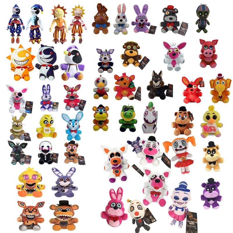 Five Nights At Freddy's FNAF Plush Doll Freddy Bear Foxy Chica Bonnie