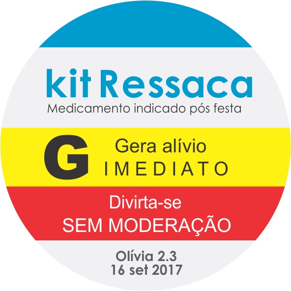 Kit ressaca 35 unidades adesivo + latinha | Shopee Brasil