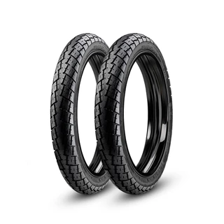 Par Pneus Dianteiro e Traseiro Soho Uso Com Câmara Ira 90/90-18 e 2.75-18 Para Moto CG Titan Fan Ybr Factor 125 150 160