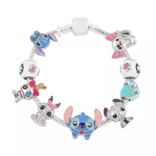 Pulseira Completa Com Berloque Stitch Disney