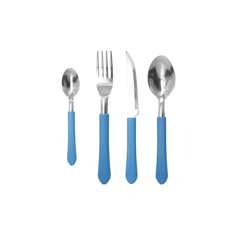 Conjunto De Talheres Tramontina Inox 24pçs - Azul