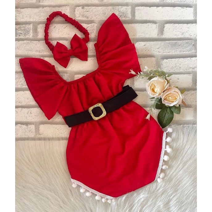 Bory bebê Mamãe Noel Macaquinho Bebê Natal Mamãe Noel